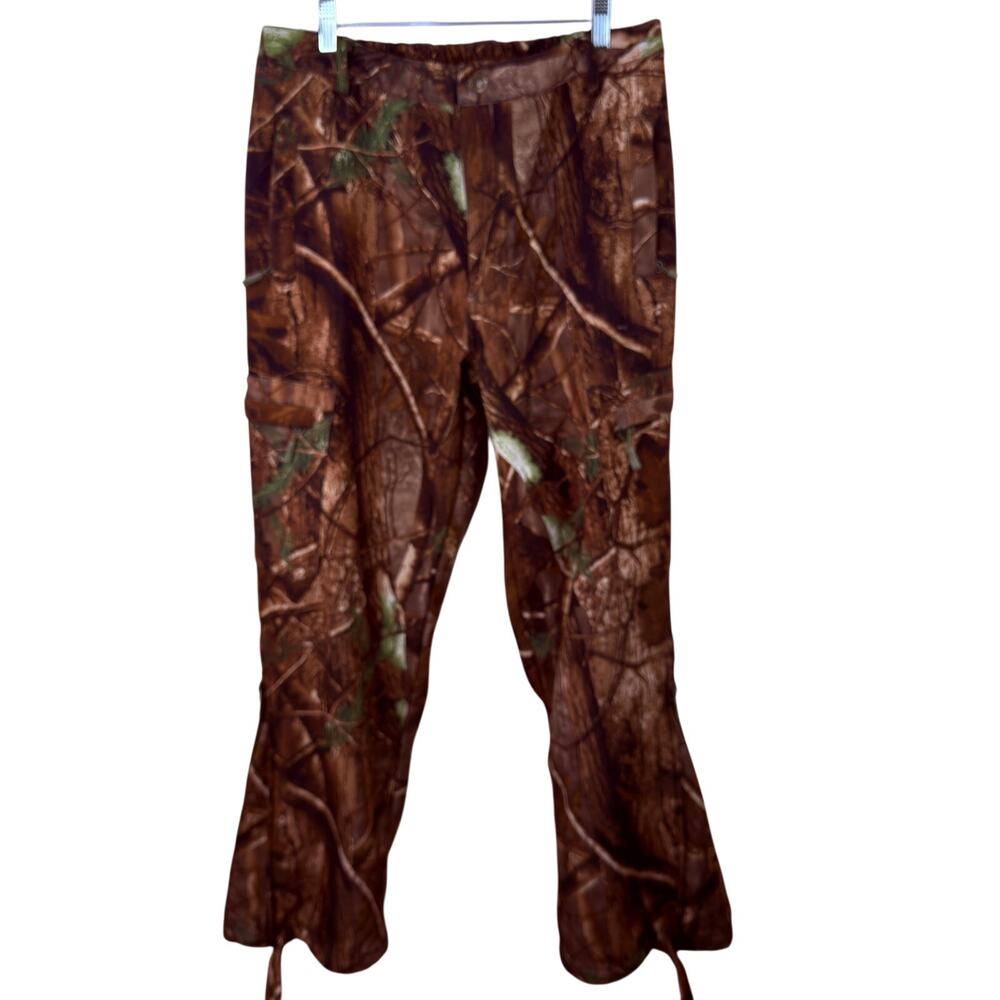 New View NV Men's Realtree Style Camo Hunting Cargo Pants Zip Legs SIZE XL